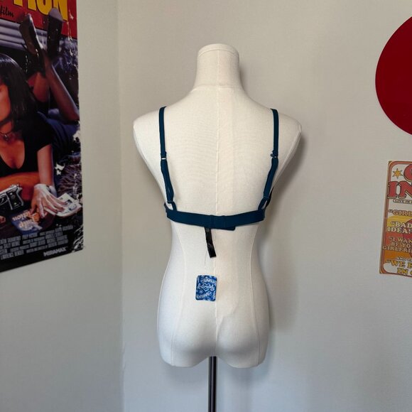 NWT Intimately Free People Midnight Cowboy Scuba V-Neck Bralette - Picture 3 of 11